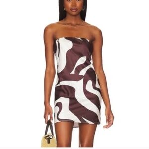 SNDYS Angel Mini Dress In Brown Medium